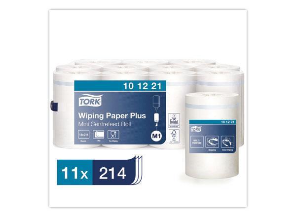 1 Carton de 11 Bobines à dévidage central de 214 feuilles prédécoupées TORK  Ø 14 cm