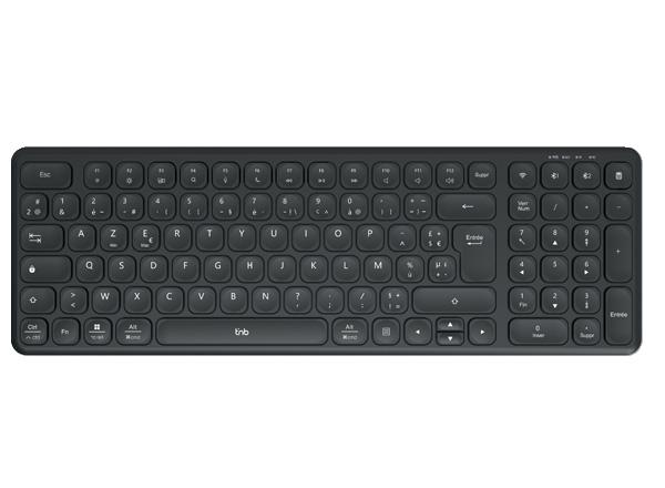 TNB SLIM PRO Rechargeable Wireless Keyboard (FR)
