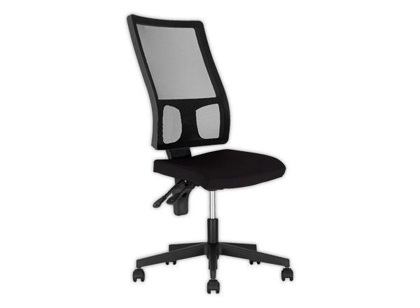 1 Siège Taktik contact permanent assise tissu noir, dos résille noir