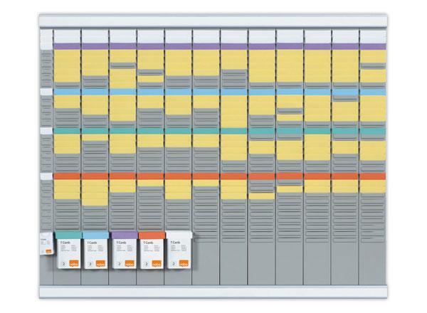 1 Kit planning annuel 13 colonnes 32 fentes