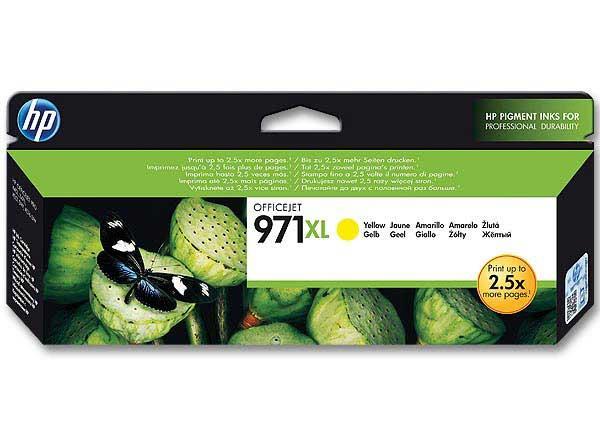 HP 971XL cartouche d'encre jaune grande capacité authentique