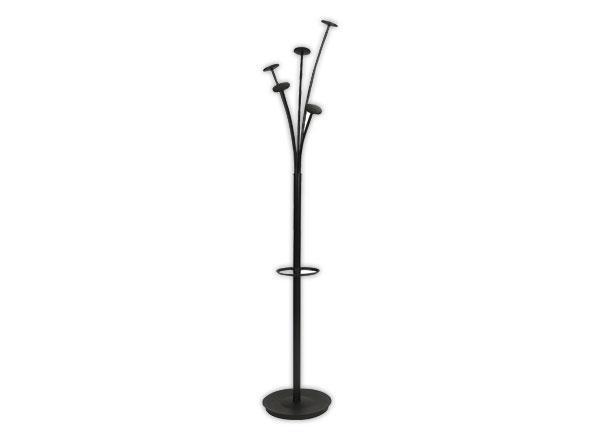 1 Portemanteau Festy ALBA corps noir 5 patères noires H : 1,75 m
