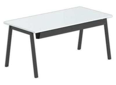 1 Bureau rectangulaire 160x80 Gris / piét. Anthracite BANGKOK