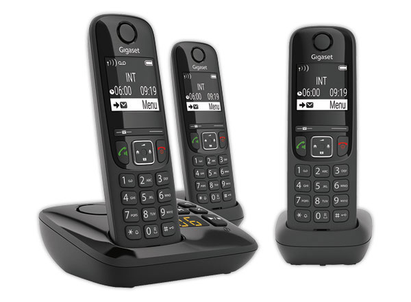 1 Lot de 3 Trio téléphones sans fil Gigaset AS690A avec répondeur