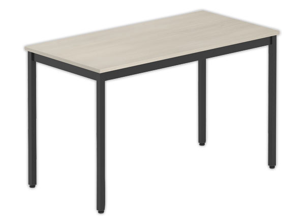1 Table modulaire rectangulaire 120 x 60 acacia / noir