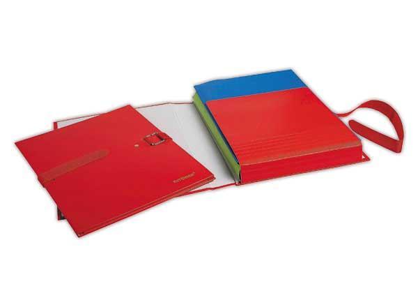 1 Chemise à sangle EXACOMPTA Extensor - rouge- largeur max 16 cm
