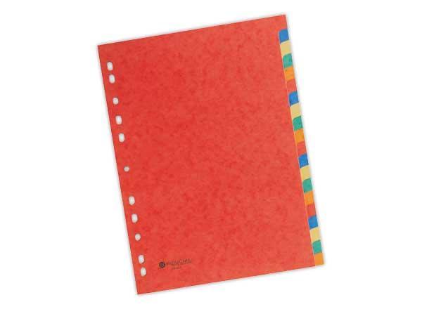1 Jeu d'intercalaires FIDUCIAL carte 3/10è format A4 - 20 touches