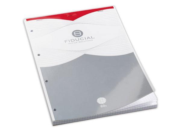 1 Bloc FIDUCIAL Ambassador A4+ 80g - 21x31,5cm - 5x5 - 80 f- 4 trous