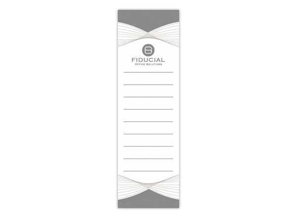 1 Lot de 10 Étiquettes blanches FIDUCIAL pour classeurs dos large