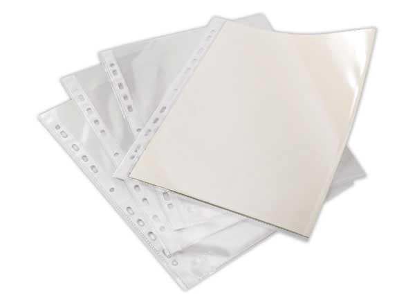 1 Boite de 100 Pochettes perforées FIDUCIAL en polypropylène 6,5/100e lisse