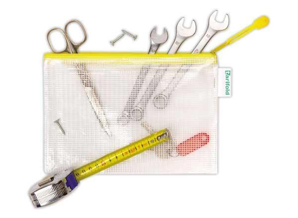 1 Sachet de 8 Pochettes souples armées ZIP - TARIFOLD -A5