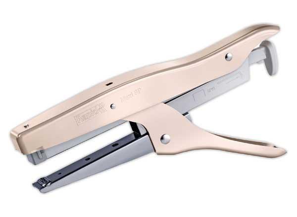 1 Pince agrafeuse Sp19 1/4 métal rose + une boite de 5000 agrafes offert