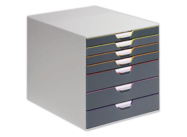 1 Module de classement 7 tiroirs  VARICOLOR gris
