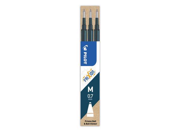 1 Etui de 3 Recharges bleues foncées pour stylo effaçable PILOT Frixion