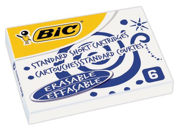 1 Blister de 24 Cartouches courtes Internationales - Encre Bleu effaçable