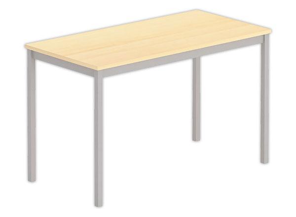 1 Table polyvalente rectangulaire 120 x 60 hêtre / aluminium