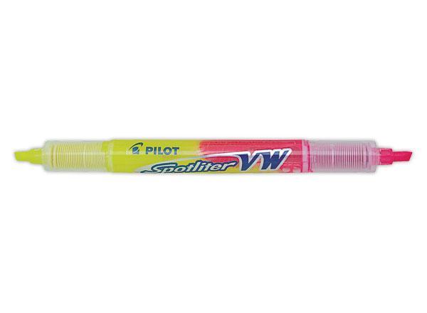 1 Surligneur bicolore BEGREEN - PILOT - Jaune / Rose