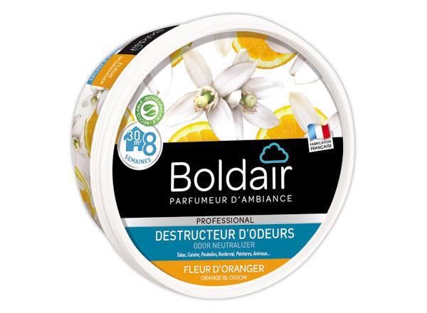 1 Pot de gel solide destructeur d'odeur BOLDAIR fleur d'oranger 300g