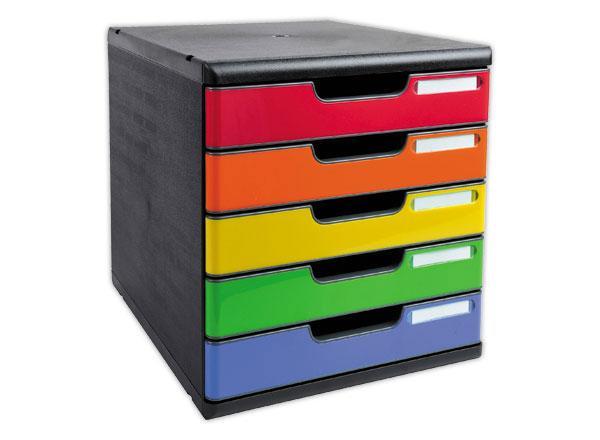 1 Module de classement 5 tiroirs Modulo glossy assortis