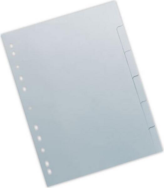 1 Jeu d'intercalaires gris FIDUCIAL polypropylène souple - 6 touches