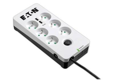 1 Parasurtenseur 6 prises + 2 ports USB