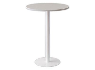 1 Mange debout plateau blanc Ø 80 cm