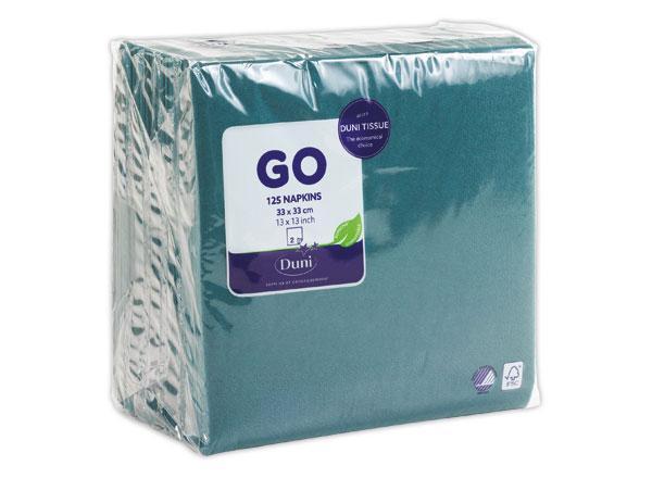 1 Sachet de 125 Serviettes ouate double épaisseur 33x33 cm