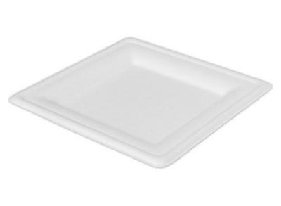 1 Lot de 50 Assiettes biodégradables carrées 20 cm