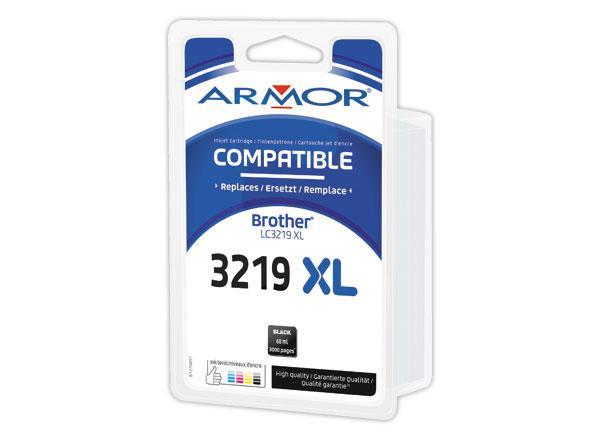 1 Cartouche ARMOR équiv. Brother LC3219XL noir