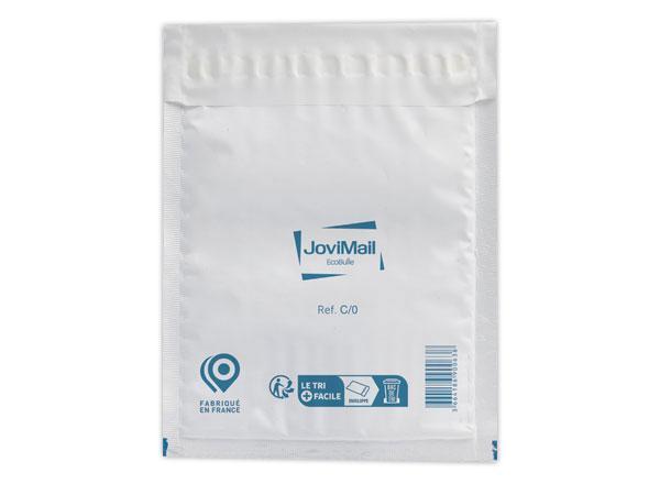 1 Boite de 100 Pochettes à bulles d'air polyéthylène JOVIMAIL blanc, 150x210 mm