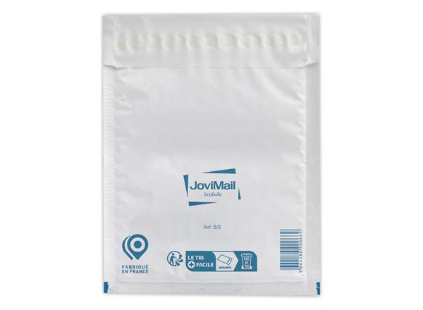 1 Boite de 100 Pochettes à bulles d'air polyéthylène JOVIMAIL blanc, 220x260 mm
