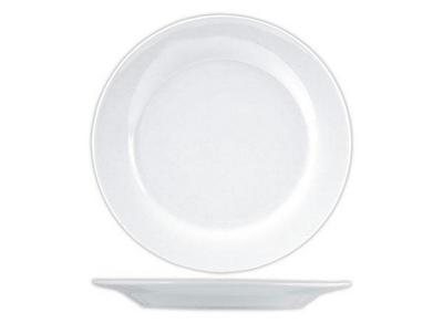 1 Carton de 6 Assiettes plates en porcelaine ø 19,5 cm
