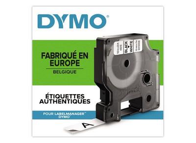 1 Boite de 10 Ruban pour titreuse DYMO D1 12mm blancimpression noire