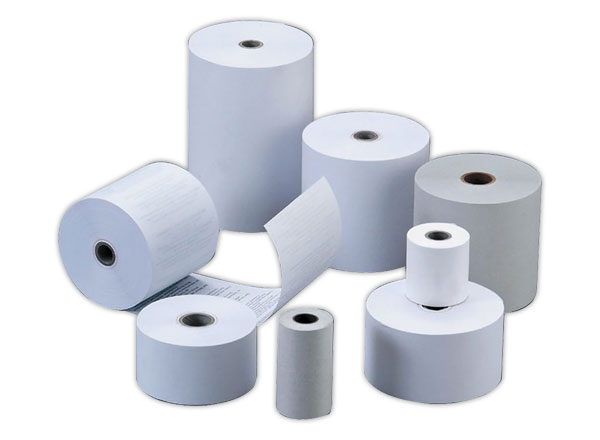 1 Lot de 10 Bobines de papier terminaux carte bancaire 80x56x12 mm 44M sans phénol