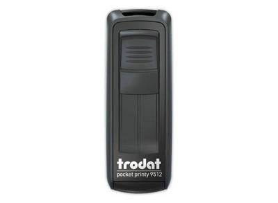 1 Timbre mobile perso.Printy 9512-Boîtier noir-E.noire-47X18mm-5 lign.m