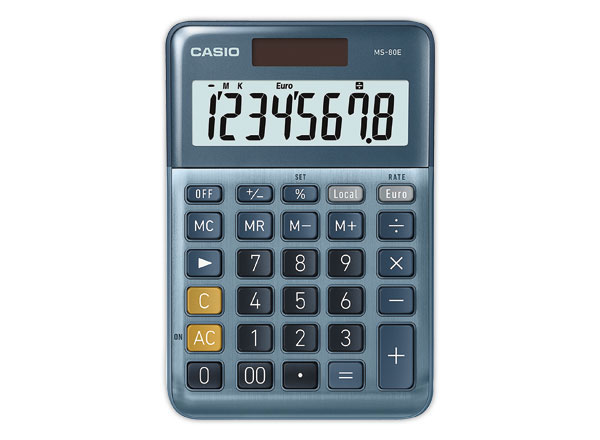 1 Calculatrice Casio MS80E solaire 8 chiffres