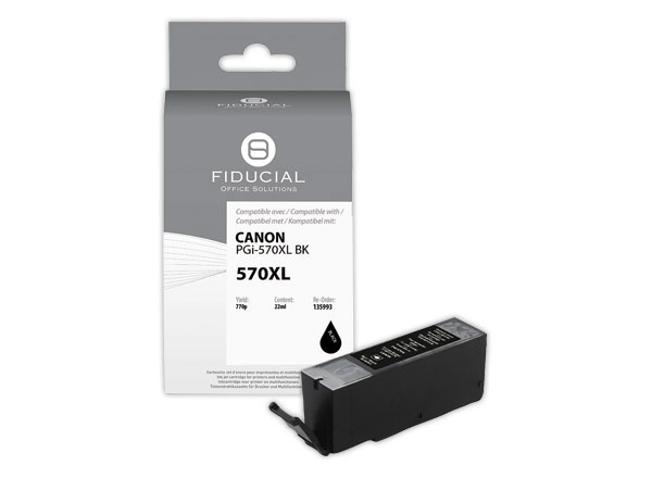 1 Cartouche Canon PGI-570XL noire compatible FIDUCIAL