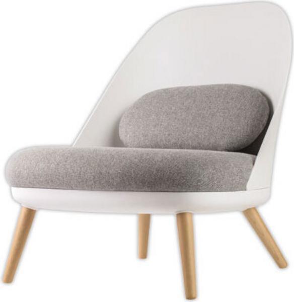 1 Fauteuil COCOON Blanc / Gris