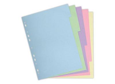 1 Jeu d'intercalaires carte forte recyclée 3/10e format A4 -12 positions