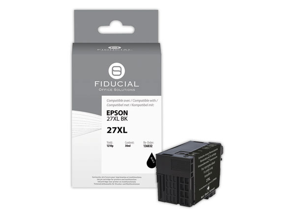 1 Cartouche Epson 27XL noire compatible FIDUCIAL