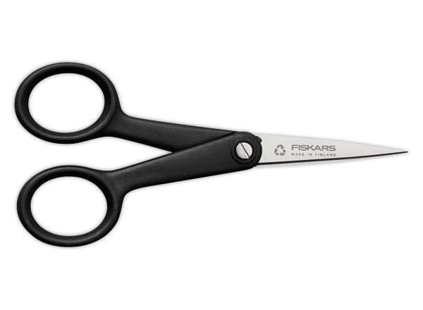 1 Ciseaux FISKARS ambidextres 13 cm bouts pointus recylcés / recyclables