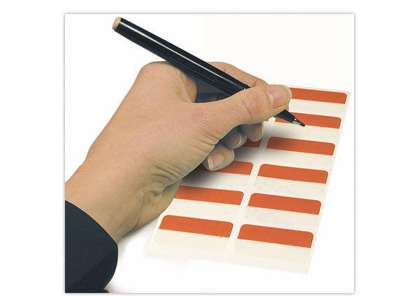 1 Sachet de 48 Sachet de 48 onglets d'indexation - Couleurs classiques 12 x 40 mm