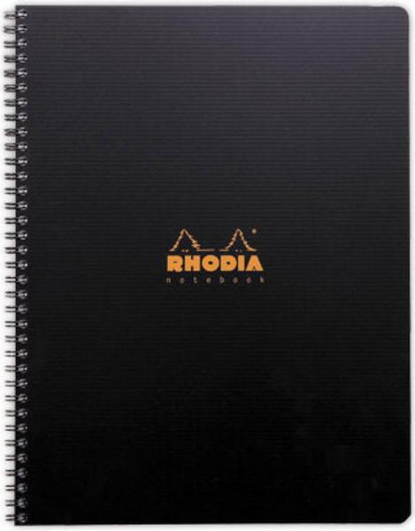 1 Cahier polypropylène 160 pages A4+ 5x5.Noir