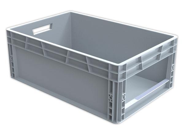 1 Bac picking avec ouverture large gris 45L