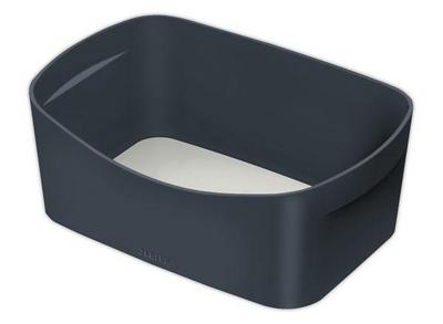 1 La boîte de rangement Cosy gris blanc sans couvercle