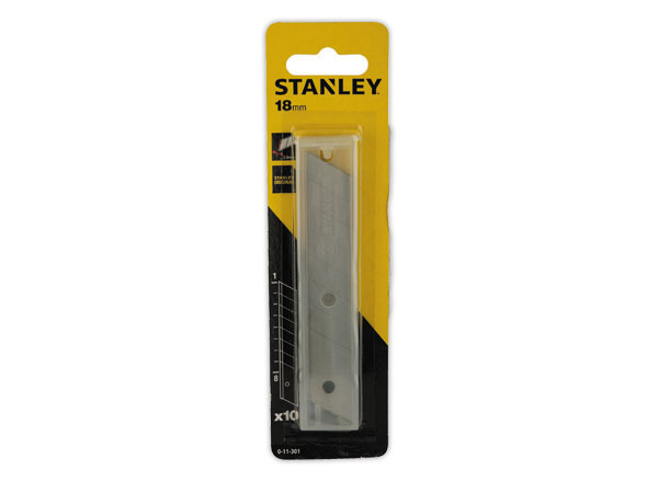 1 Blister de 10 DISTRIBUTEUR LAMES CUTTER 18MM STANLEY