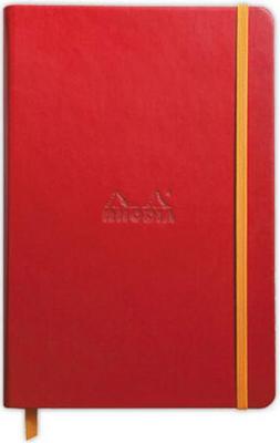1 Carnet broché Rhodiarama A5 192 pages,ligné, couverture rigide rouge