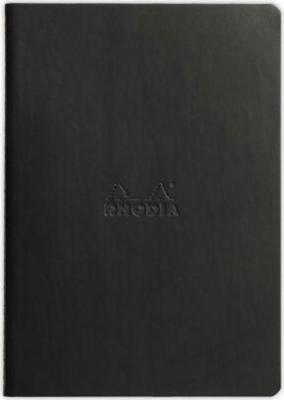 1 Carnet piqué Rhodiarama A5 64 pages, ligné, couverture souple noire