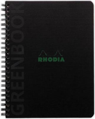 1 Cahier Rhodia polypropylène recyclé 160 pages A5+ 5x5. Noir