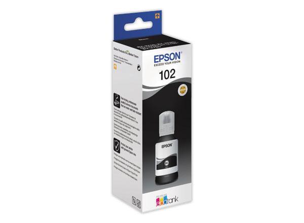 1 Bouteille d'encre noir EPSON 102 ECOTANK